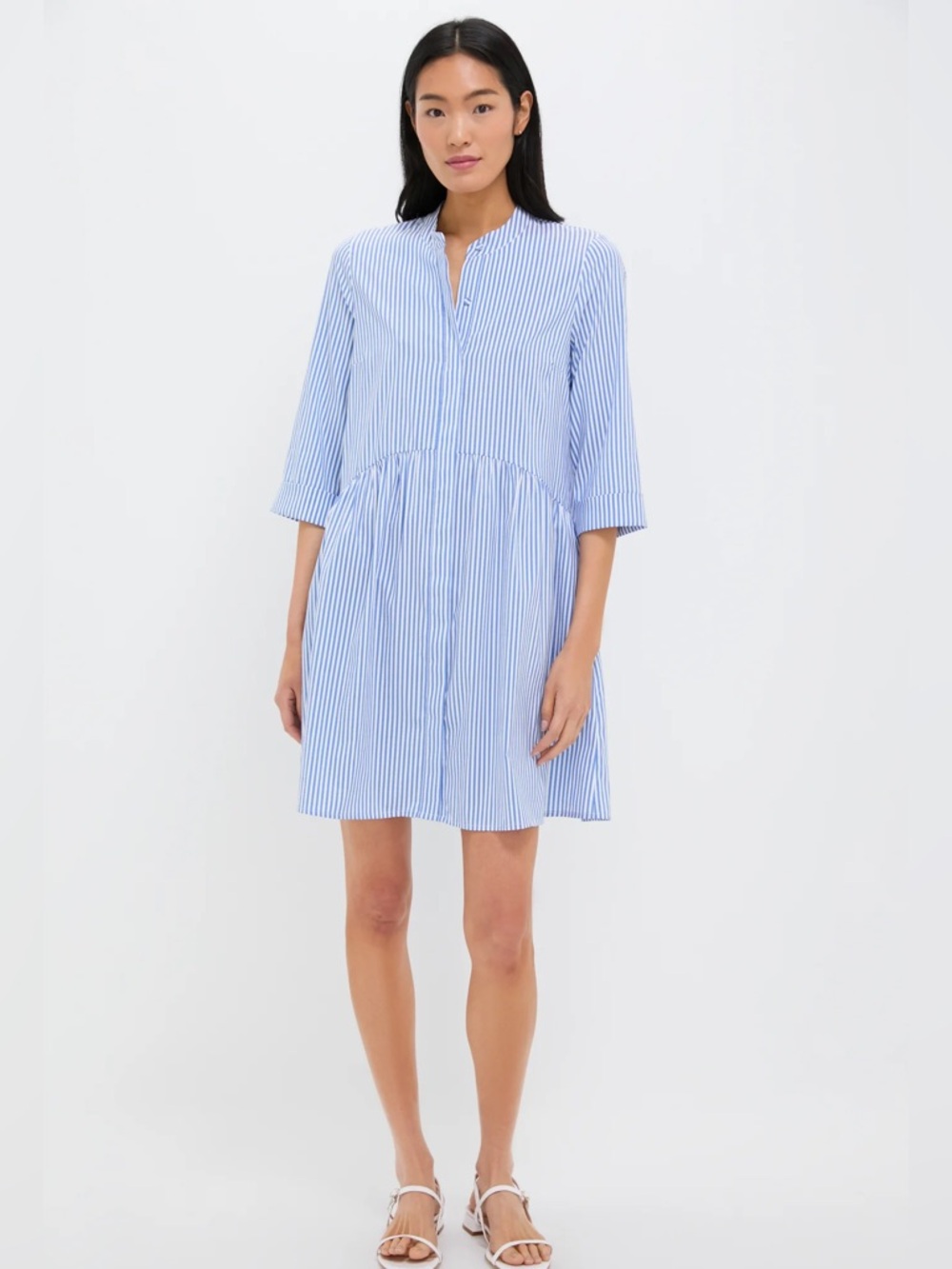 TUCKERNUCK Blue Stripe Royal Shirt Dress